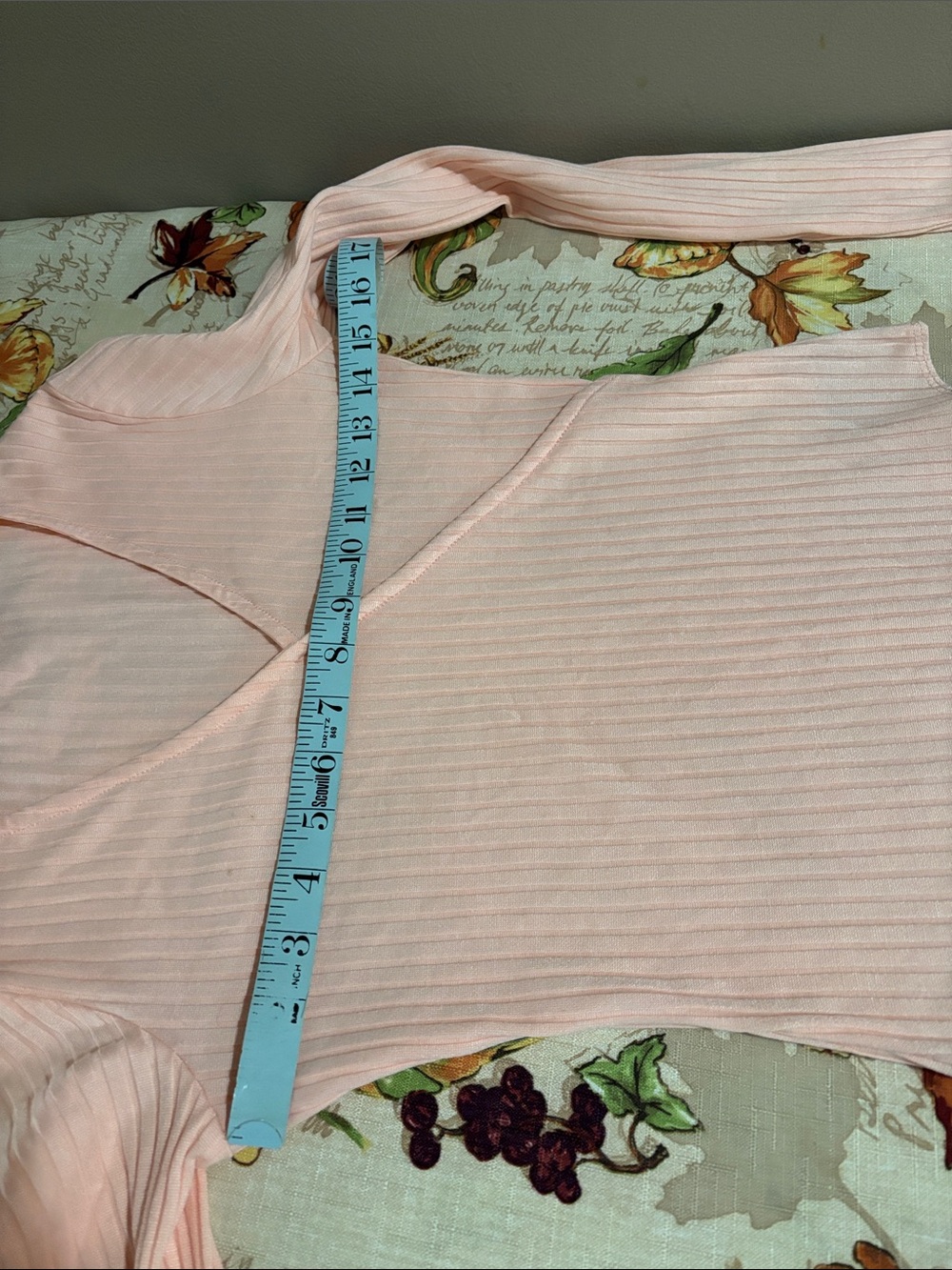 Atmosphere Peach Ribbed Top - Picture 6 of 8